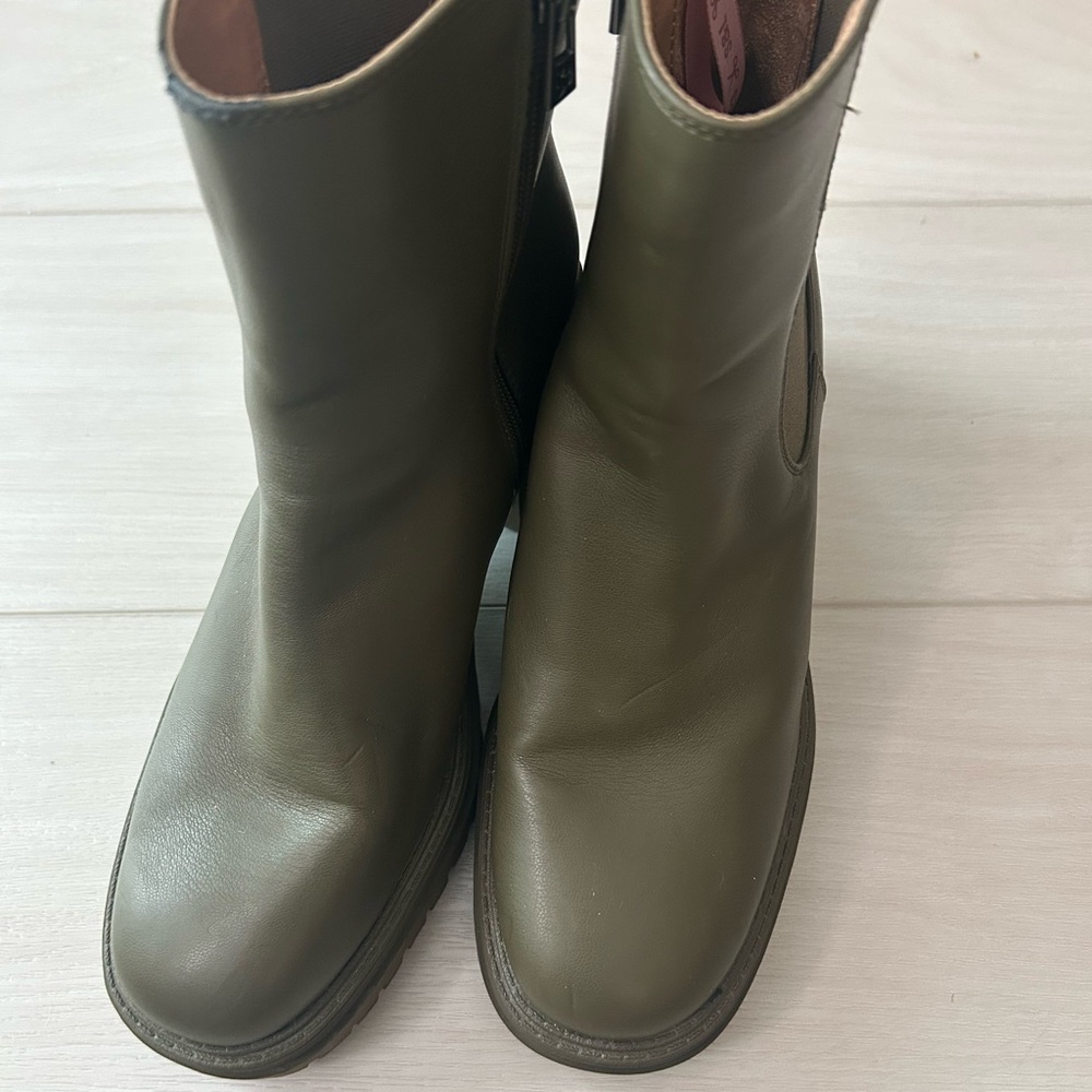 Sam & Libby Olive Ankle Boots